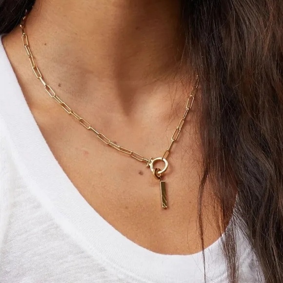 Gorjana Parker 18K Gold Plated Charm Initial I - Picture 2 of 9